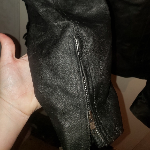 2xl black leather jacket - Picture 5 of 17
